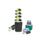Kit hidropônico N6 Tower System para 20 plantas, jardim interno completo com nutrientes, sementes e acessórios