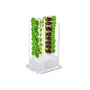 Kit hidropônico N17 Tower System para 70 plantas, jardim interno completo com nutrientes, sementes e acessórios