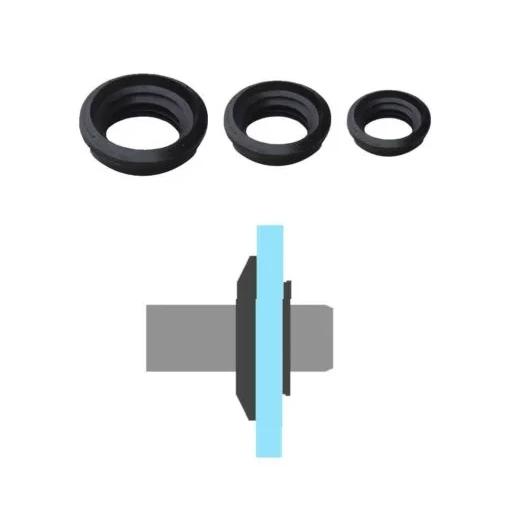 [RDW-00017] Anel de vedação anti-gotejamento borracha engate rápido 1/2”