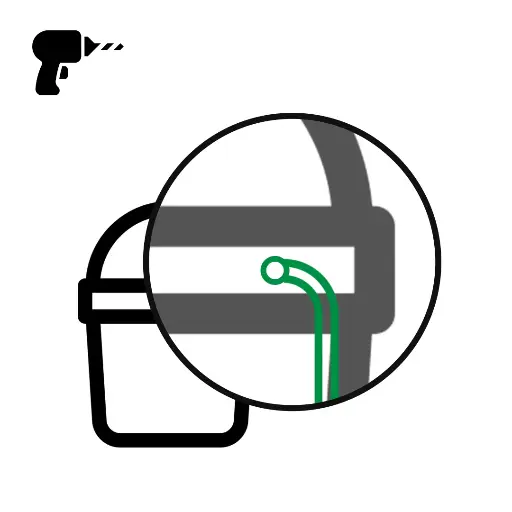 [SERV1] Orifício da mangueira de ar (serviço)